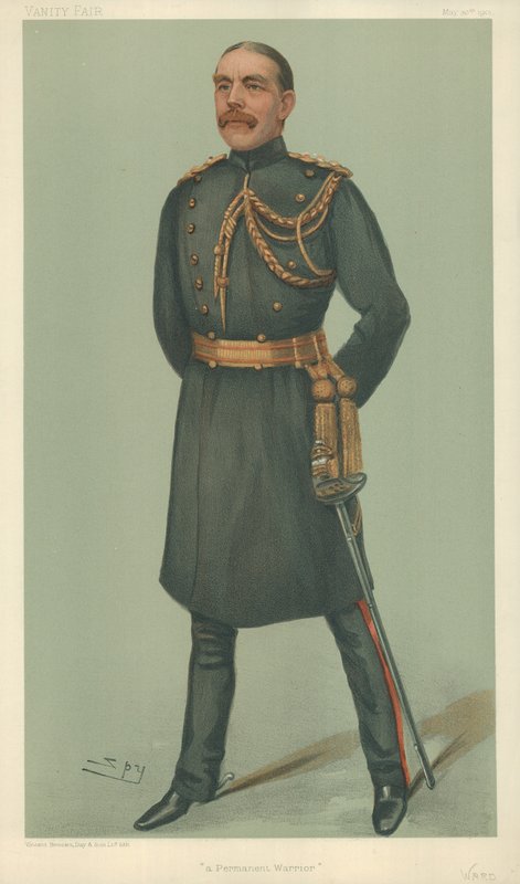 Mr William Dudley Ward, A permanent warrior, 30. mai 1901, Vanity Fair tegneserie av Leslie Matthew Ward