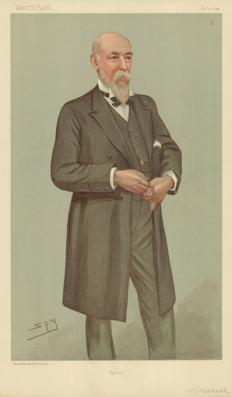 Mr William Woodall, Hanley, 15. oktober 1896, tegneserie Vanity Fair av Leslie Matthew Ward