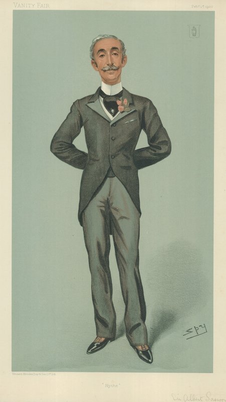 Sir Albert Edward Sassoon, Hyde, 1. februar 1900, tegneserie Vanity Fair av Leslie Matthew Ward
