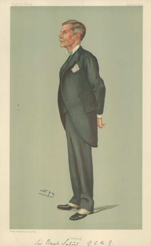 Sir Ernest Satow, Peking, 23. april 1903, tegneserie Vanity Fair av Leslie Matthew Ward