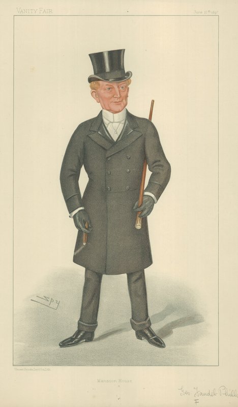 Sir F Phillips, Londons borgermester av Leslie Matthew Ward