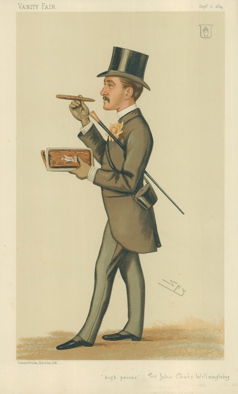 Sir John Christopher Willoughby, High Princes, 6. september 1884, tegneserie Vanity Fair av Leslie Matthew Ward