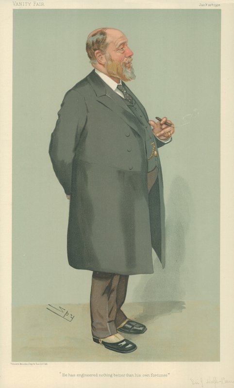 Sir John Wolfe-Barr, Han har ikke konstruert noe bedre enn sine egne formuer, 26. januar 1905, Vanity Fair tegneserie av Leslie Matthew Ward