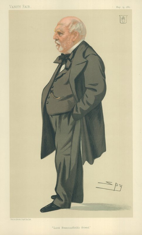 Sir Philip Rose, Lord Beaconsfields venn, 14. mai 1881, tegneserie Vanity Fair av Leslie Matthew Ward
