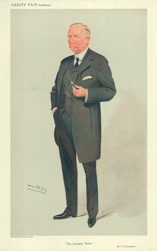Sir Thomas Shaughnessy, The Canadian Pacific, 26. august 1908, Vanity Fair tegneserie av Leslie Matthew Ward
