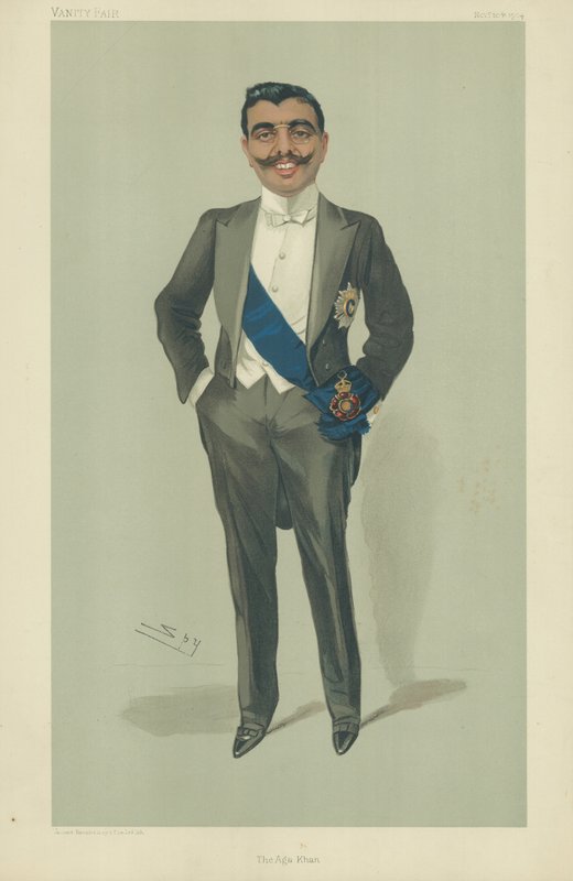 Aga Khan, 10. november 1904, tegneserie Vanity Fair av Leslie Matthew Ward