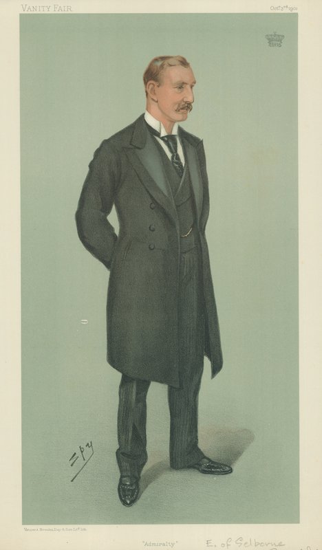 The Earl of Selborne, Admiralty, 3. oktober 1901, Vanity Fair tegneserie av Leslie Matthew Ward