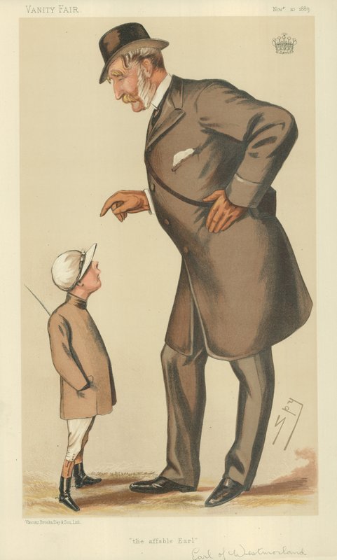 The Earl of Westmoreland, The affable Earl, 10. november 1883, tegneserie Vanity Fair av Leslie Matthew Ward