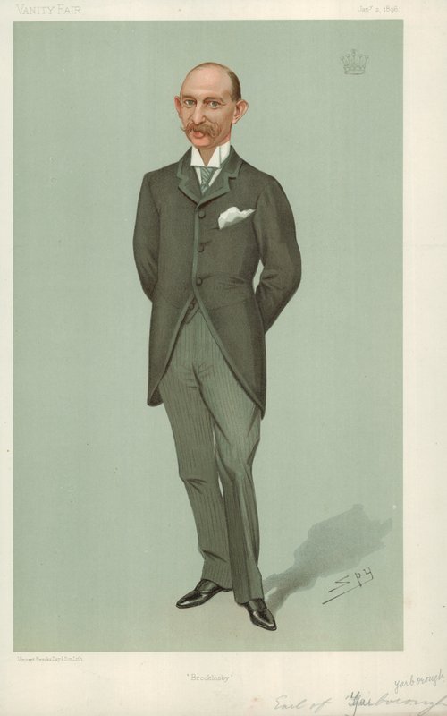 The Earl of Yarborough, Brocklesby, 2. januar 1896, tegneserie Vanity Fair av Leslie Matthew Ward