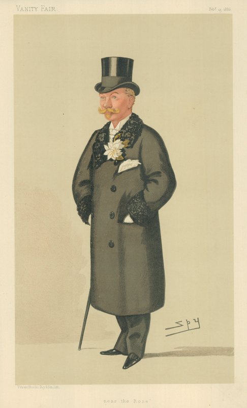 The Hon Harry Tyrwhitt-Wilson, Near the Rose, 13. februar 1886, Vanity Fair tegneserie av Leslie Matthew Ward