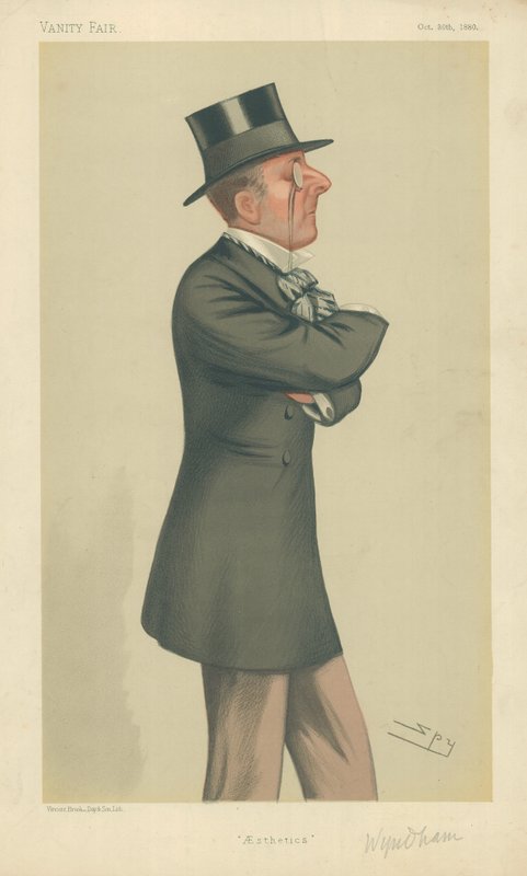 The Hon Percy Scawen Wyndham, Aesthetics, 30. oktober 1880, Vanity Fair tegneserie av Leslie Matthew Ward