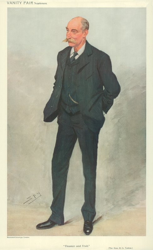 The Hon Robert Garnett Tatlow, Glasgow, 16. juni 1909, Vanity Fair tegneserie av Leslie Matthew Ward