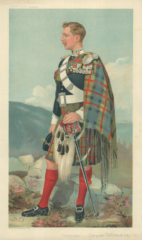 The Marquis of Tullibardine, Scottish Horse, 23. mars 1905, Vanity Fair tegneserie av Leslie Matthew Ward