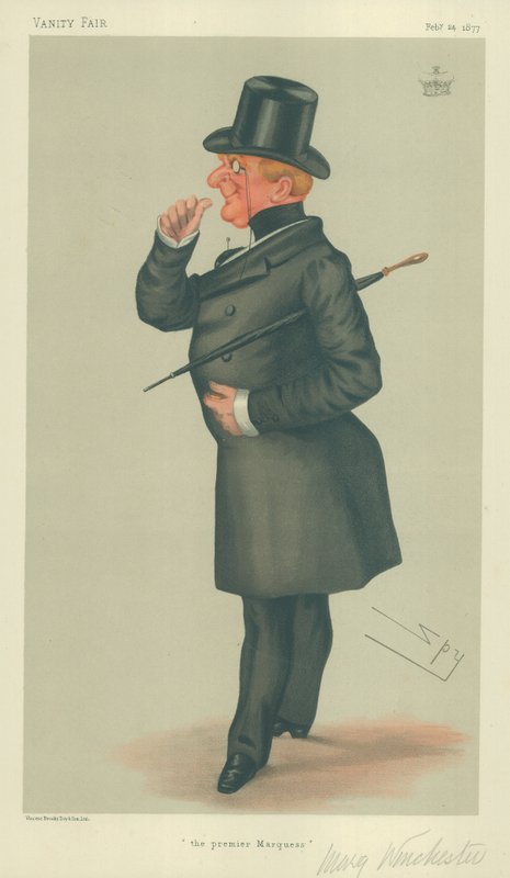 The Marquis of Winchester, The premier Marquess, 24. februar 1877, Vanity Fair tegneserie av Leslie Matthew Ward