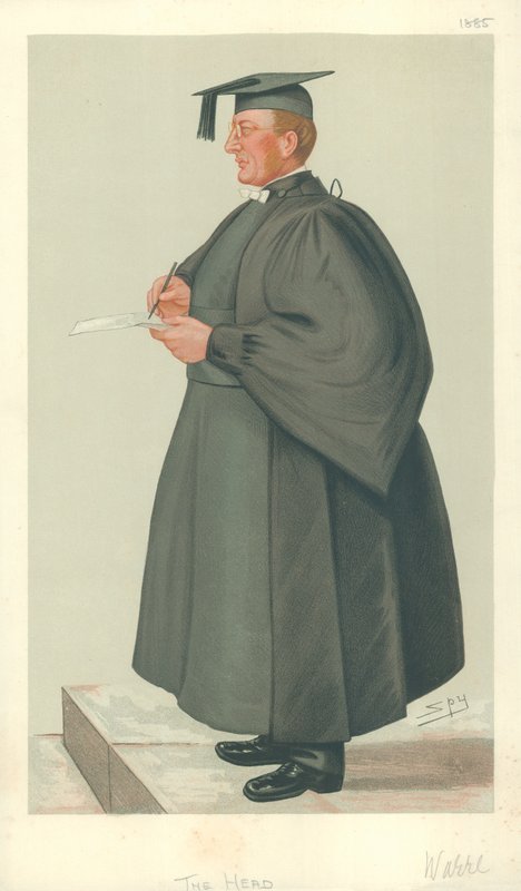 The Rev Edmond Warre, The Head, 20. juni 1885, Vanity Fair tegneserie av Leslie Matthew Ward