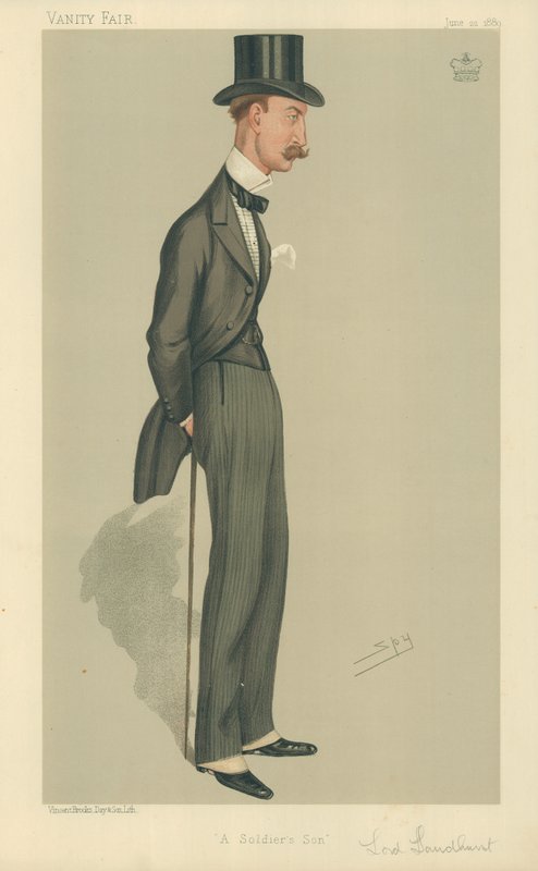 The Right Hon Lord Sandhurst, En soldats sønn, 22. juni 1889, tegneserie Vanity Fair av Leslie Matthew Ward