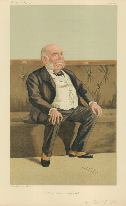 The Right Hon William Henry Smith, First Lord of the Treasury, 12. november 1887, Vanity Fair tegneserie av Leslie Matthew Ward