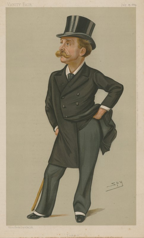 Thomas Gibson Bowles (farge litho) av Leslie Matthew Ward