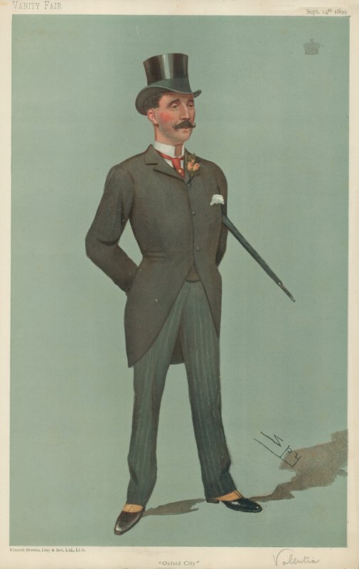 Viscount Valentia, Oxford City, 14. september 1899, tegneserie Vanity Fair av Leslie Matthew Ward