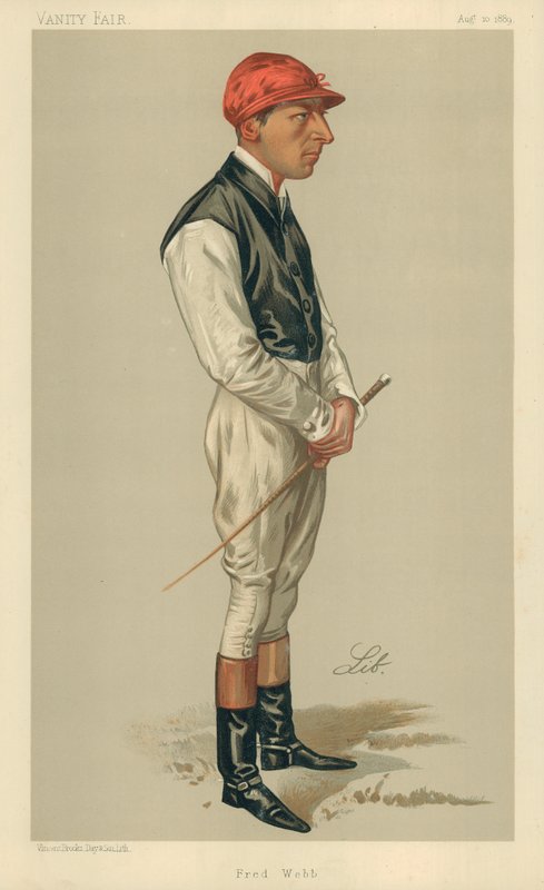 Fred Webb, 10. august 1889, tegneserie Vanity Fair av Liborio Prosperi
