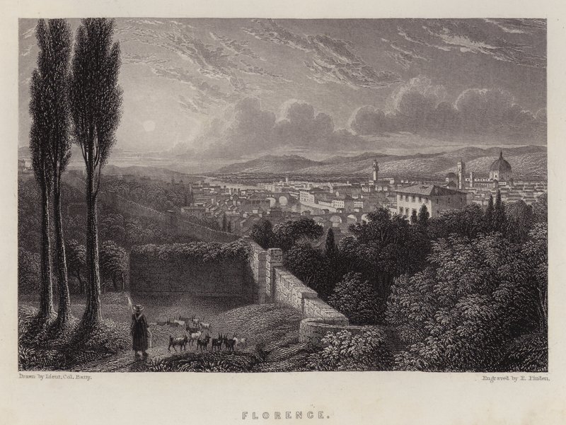 Firenze (farge litho) av Lieutenant Colonel (after) Batty