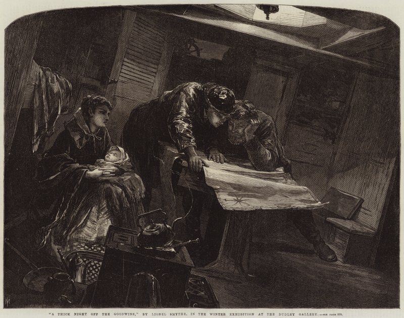 En tykk natt utenfor Goodwins av Lionel Percy Smythe