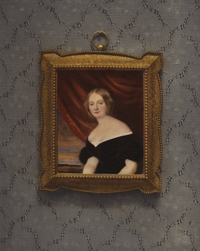 Portrett av Madame Bouclier, 1840 av Lizinska Aimee Zoe de Mirbel