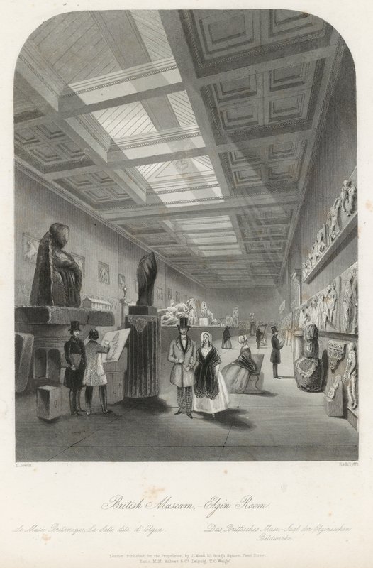 Elgin-rommet på British Museum av Llewellyn Jewitt