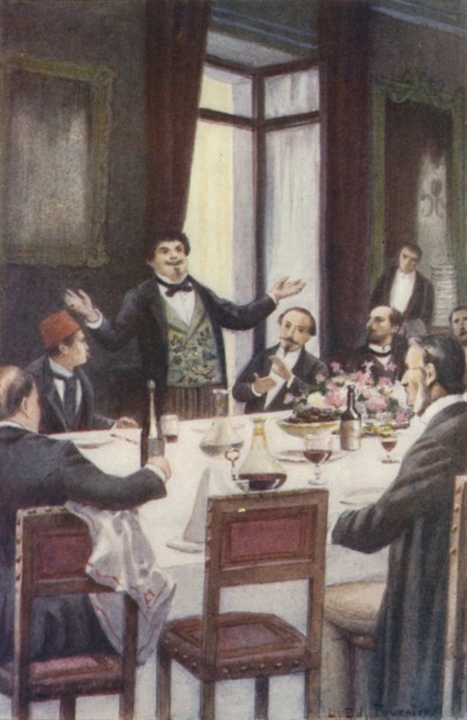 Ah, mine venner, mine kjære venner, hvis dere kunne vite hvor glad jeg er! av Louis Edouard Paul Fournier