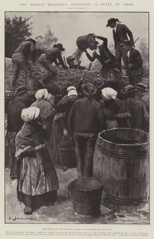 Den franske religiøse agitasjonen, en beleiringsstat av Louis Remy Sabattier