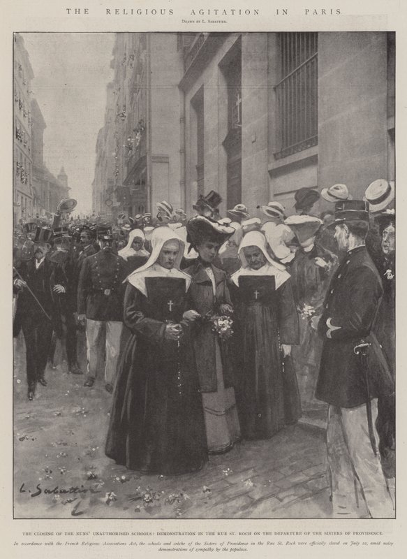 Den religiøse agitasjonen i Paris av Louis Remy Sabattier