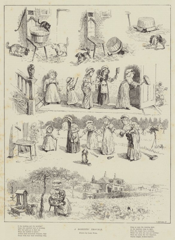 Et hjemlig problem av Louis Wain