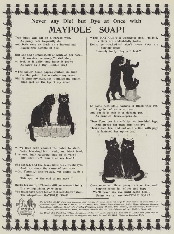 Annonse, Maypole Soap av Louis Wain