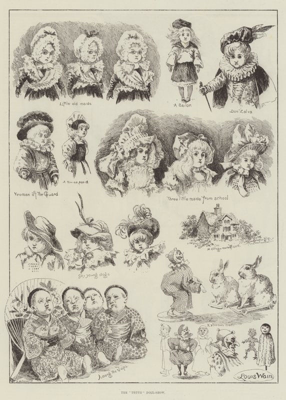 The Truth Doll-Show av Louis Wain