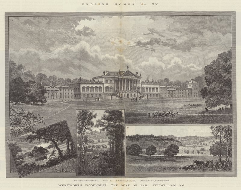 Wentworth Woodhouse, setet til Earl Fitzwilliam, KG av Louis Wain