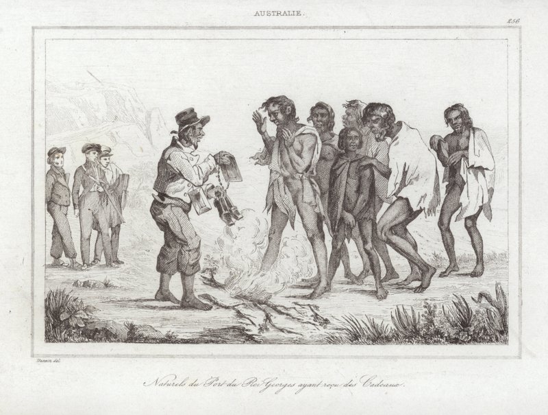 Kong Georges naturlige havn av Louis Auguste de Sainson