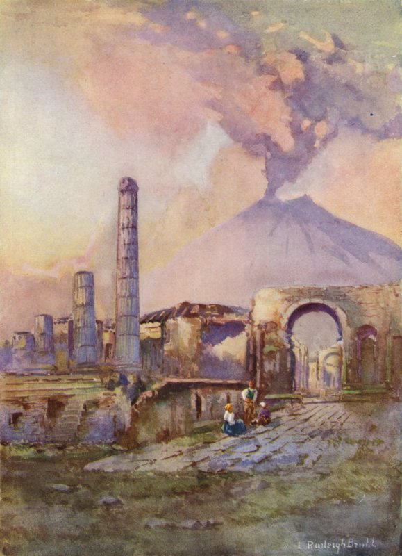 Pompeii, Vesuv i det fjerne av Louis Burleigh Bruhl