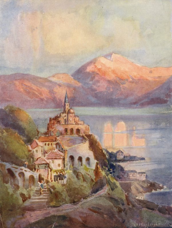 Madonna Del Sasso-kirken, Locarno av Louis Burleigh Bruhl