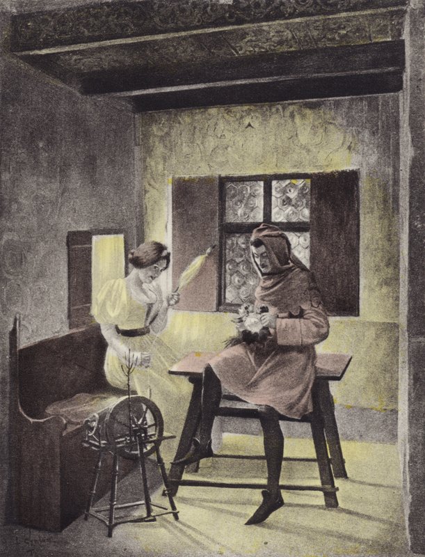 Simona spinning, fjerde dag, syvende historie av Louis Chalon
