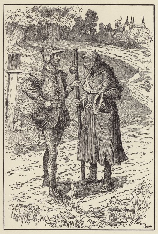 Kom, bytt klærne dine for mine, gamle mann av Louis John Rhead