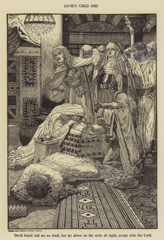 Davids barn dør av Louis John Rhead