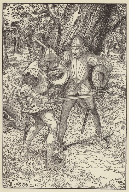 Gud-en-barmhjertighet, gode fyr, citer Robin, ville jeg gjerne vite navnet ditt av Louis John Rhead