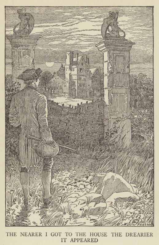 Illustrasjon for Kidnapped av Robert Louis Stevenson av Louis John Rhead