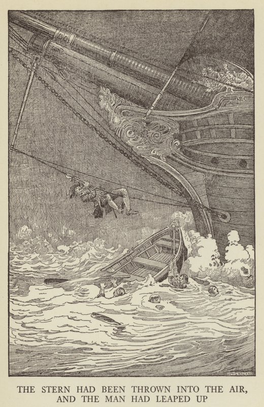 Illustrasjon for Kidnapped av Robert Louis Stevenson av Louis John Rhead