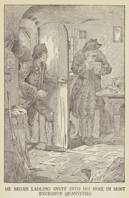 Illustrasjon for Kidnapped av Robert Louis Stevenson av Louis John Rhead