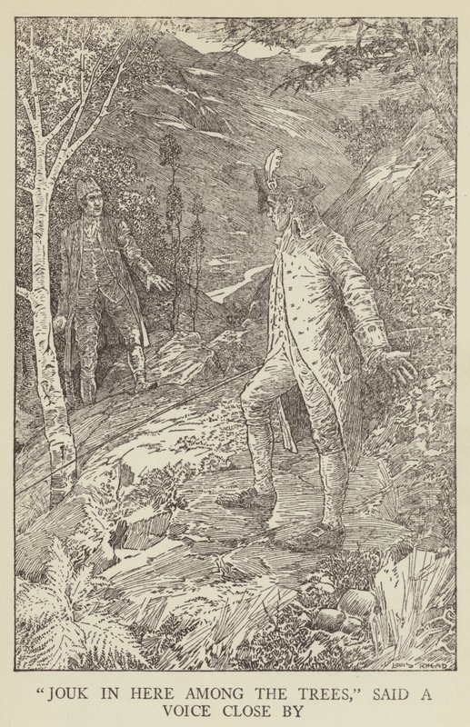 Illustrasjon for Kidnapped av Robert Louis Stevenson av Louis John Rhead