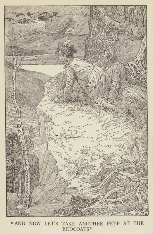 Illustrasjon for Kidnapped av Robert Louis Stevenson av Louis John Rhead