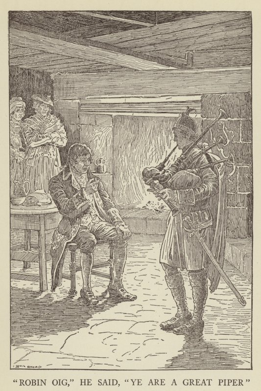 Illustrasjon for Kidnapped av Robert Louis Stevenson av Louis John Rhead
