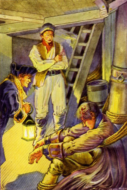 Illustrasjon for Kidnapped av Robert Louis Stevenson av Louis John Rhead