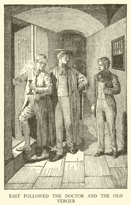 Illustrasjon for Tom Browns skoledager (gravering) av Louis John Rhead
